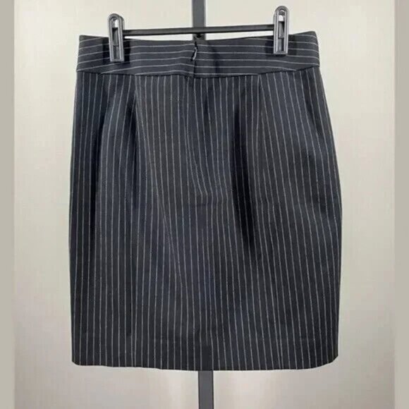 NEW Banana Republic Skirt Womens 4 black stripe pencil straight sloan - Picture 9 of 11